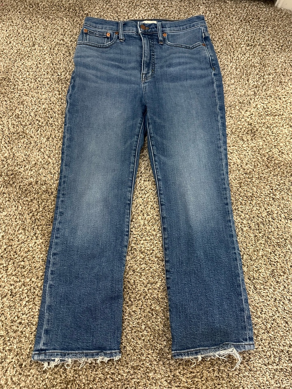 Madewell Slim Demi Boot Jean in Medium Wash